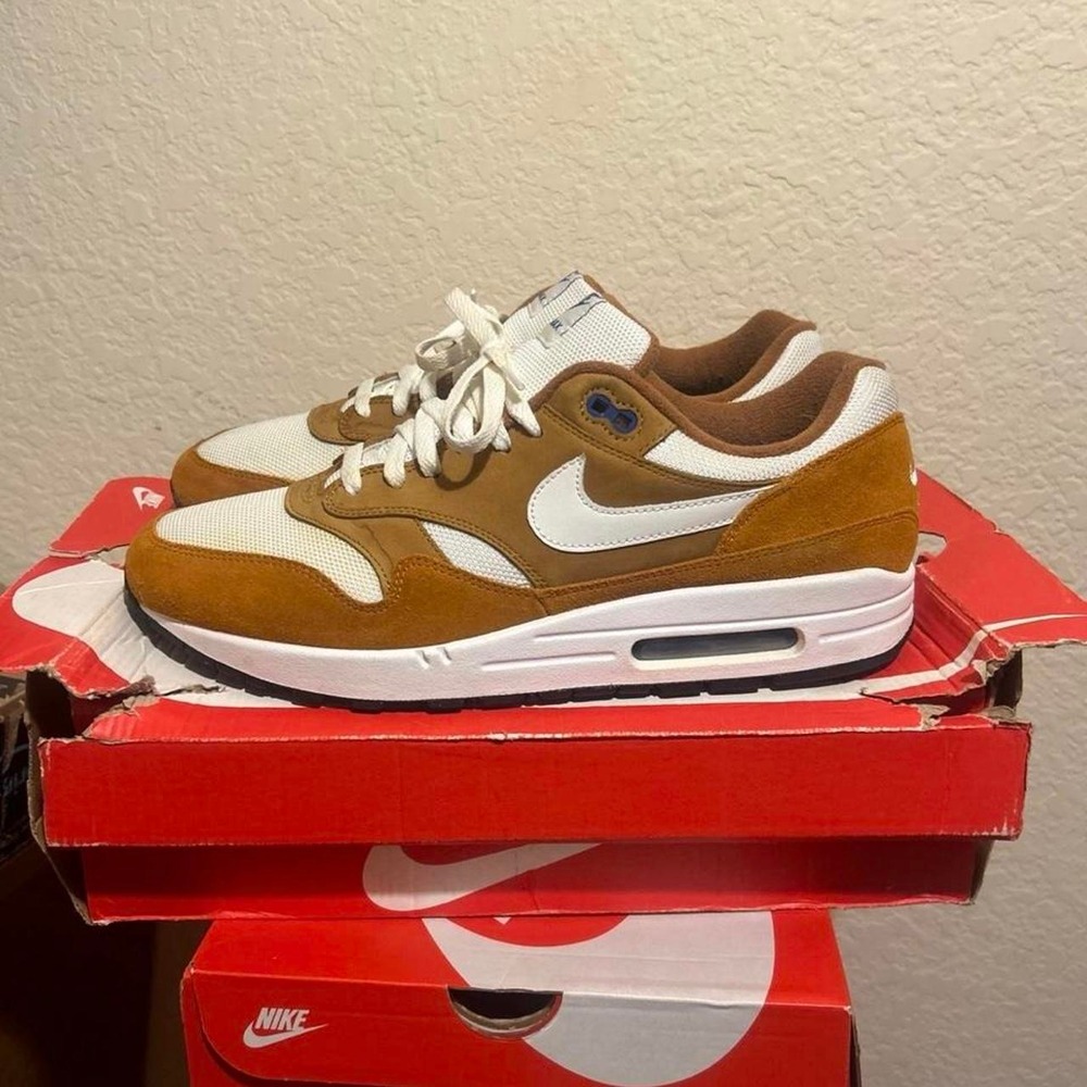 Nike Air Max 1 Brown 'Curry Pack' Sneakers Shoes Trainers Size 13 US